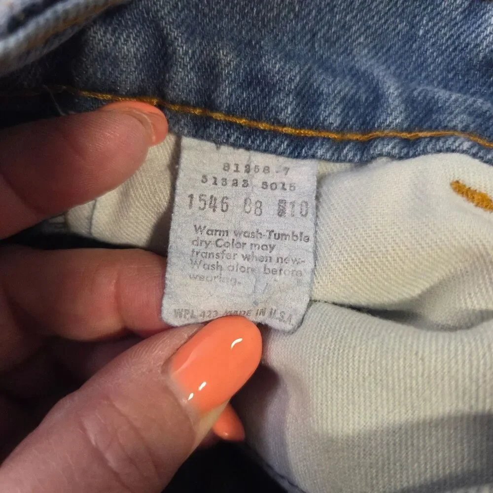 80s Levi Orange Tab Boys Cut Off Jean Shorts